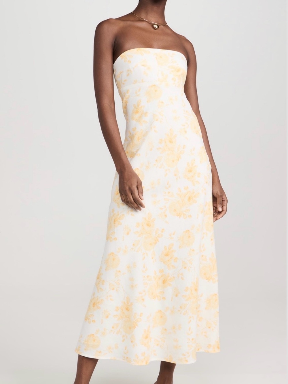 Wayf Strapless Dress